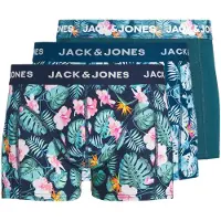 Jack & Jones Bokserishortsit 'JACBUSTER' yönsininen / petrooli / tummanvihreä