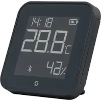 Shelly BLU HT Display ZB - anturi lämpötilan, kosteuden, valaistustason ja ajan, musta
