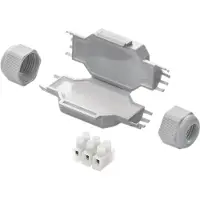 Vanpee & Westerberg Raytech samledåse m/indbyg. gel 80x36x23 1 stk.m/kl+forskru-IP68.Klemme 3x2,5mm2 - Ø 8-13MM kabel