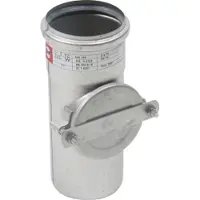 Blücher 110 mm Rør med renseadgang rustfri AISI304/EN1.4301