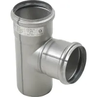 Blücher gr.rør 87.5gr.75mm - m.O-rengas RF AISI 304.Alm RF stål