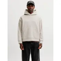 Jack & Jones Jjebarron Sweat Hood Noos - Cream - L