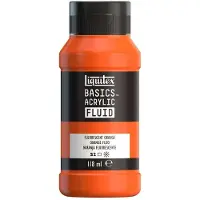 Taidepiste Liquitex Basics fluid 982 Fluorescent Orange - 118ml