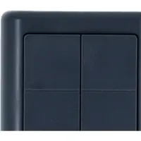 Shelly BLU Wall Switch 4 ZB on paristokäyttöinen Bluetooth- ja Zigbee-seinäkatkaisija, hiilenharmaa