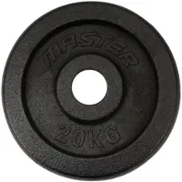 Master Fitness Skolvikt 30 mm, Viktskivor järn - 20 kg