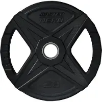 Master Fitness Nero Rubber Plate