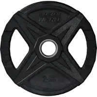 Master Fitness Nero Rubber Plate