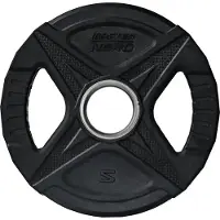 Master Fitness Nero Rubber Plate