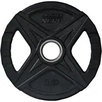 Master Fitness Nero Rubber Plate