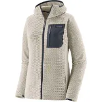 Patagonia R1 Air Full Vetoketjullinen Huppari birch white Koko M