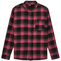 Quiksilver Motherfly Plaid Ls - Red - M
