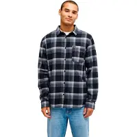Quiksilver Motherfly Plaid Ls - Black - XL