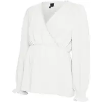Vero moda Maternity Vmmalva Lace Ls Top Wvn Ga - White - M