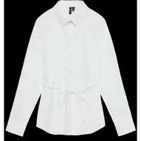 Vero Moda Vmelina Ls Tie Shirt Wvn - White - S