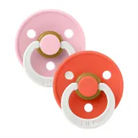 BIBS Colour 2 Kpl:n Lateksinen Tutti-pakkaus Baby Pink Glow Baby Pink Glow 6-18 M Vaaleanpunainen 6-18 M Tytöt