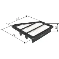 Bosch Ilmansuodatin , F 026 400 453 - Honda - Civic