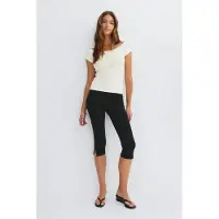 Gina Tricot Wide Neck Top - Cream - L
