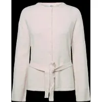 Gina Tricot Knitted Tie Cardigan - Cream - S