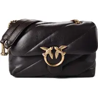 Pinko Love Puff Crossbody-laukku Nahka 27 cm Musta
