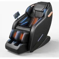 Vevor -hierontatuoli, 3D-nollapainovoimainen koko kehon hierontatuoli, jossa on jatkettava jalkatuki, automaattiset tilat, turvatyynyt, vyötärön ja jalkojen lämmitys, Bluetooth-kaiutin, kosketusnäyttöo