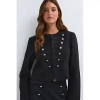 Gina Tricot  - Short blazer - bleiserit - Musta - S - Naiset