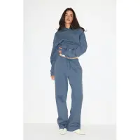 Gina Tricot Iconic Sweatpants - Blue - M