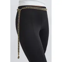 Gina Tricot - Chain belt - Vyöt - Musta - M/L - Naiset