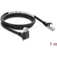 DeLOCK GigE Kamera Kab. RJ45 St > St 90° Cat.6 S/FTP 1m schw (80962)