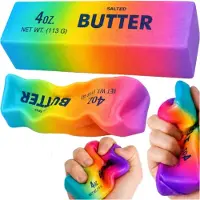 Kärkkäinen Squeeze Butter Rainbow 14 x 4 x 4 cm puristeltava voi