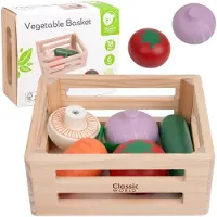 Classic World Wooden Crate with Vegetables