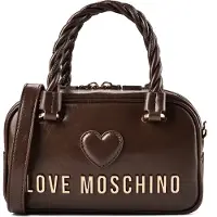 Love Moschino Nero Käsilaukku Nahka 21 cm Ruskea
