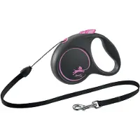 Flexi - Kelatalutin Black Design Cord Pinkki, S, 5m, max 12kg - Koirat - Kaulapannat