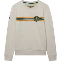 Superdry for man. M2014569A Outdoor Stripe Logo Beige Sweatshirt (L), Casual, Cotton