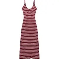 Superdry Stripe Rib Jersey Hihaton Pitkä Mekko
