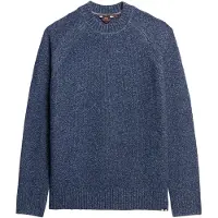Superdry for man. M6110634A Navy thick raglan jumper (XL), Casual, Polyester