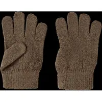 Lil´ Atelier Nmnnanson Knit Gloves1 Lil - Brown - 3