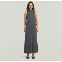G-Star Long Flowy Mock T-Shirt Dress - Grey - Women