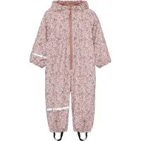 CeLaVi Rainwear Suit - Aop, W. Fleece - Pink - 110
