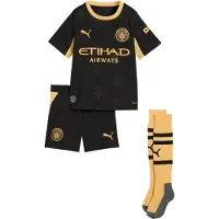 Puma Jalkapallovaate - Manchester City Poissa - Musta/Pellava - - 4 v (104) - Jalkapallovaatteet