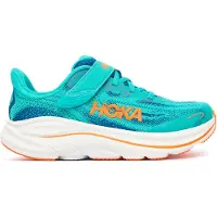 Hoka One One K Clifton 10 Little Kids Night Glow Blue Electric Aqua 34 EU Sininen 34 EU Pojat, Tytöt