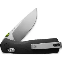 The James Brand The Carter - Black / Stainless / G10 / Straight kääntöveitsi
