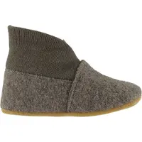 En fant Wool Slippers W. Rib - Brown - 21\22