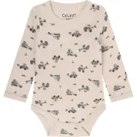 CeLaVi Body Ls - Aop - Cream - 80