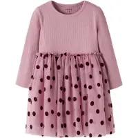Name it Nmfnagina Ls Tulle Dress - Pink - 110
