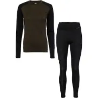 Alaska Merino Naisten Kerrastosetti Night Green S