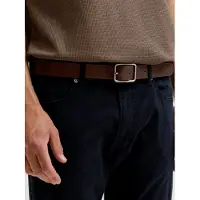 Jack & jones Jacwinston Reversible Leather Belt - Brown - 90