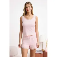 Trendyol Pyjamashortsit roosa