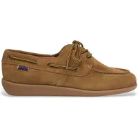 Sebago for man. 781414W Gary Jobson Suede (44), Leather, Brown, Flat, None, Casual