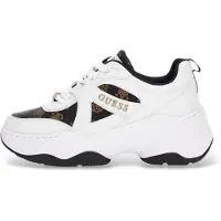 GUESS for woman. FLFHACFAL12 White Hacha sneakers (41), 3 to 5 cm, Laces, Casual