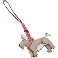 Furla for woman. WK00618-ACO000 Allegra Grey Schnauzer Keychain (OSFA), Casual, Leather